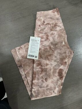 lululemon Align HR Pant 25" Shine in Rose